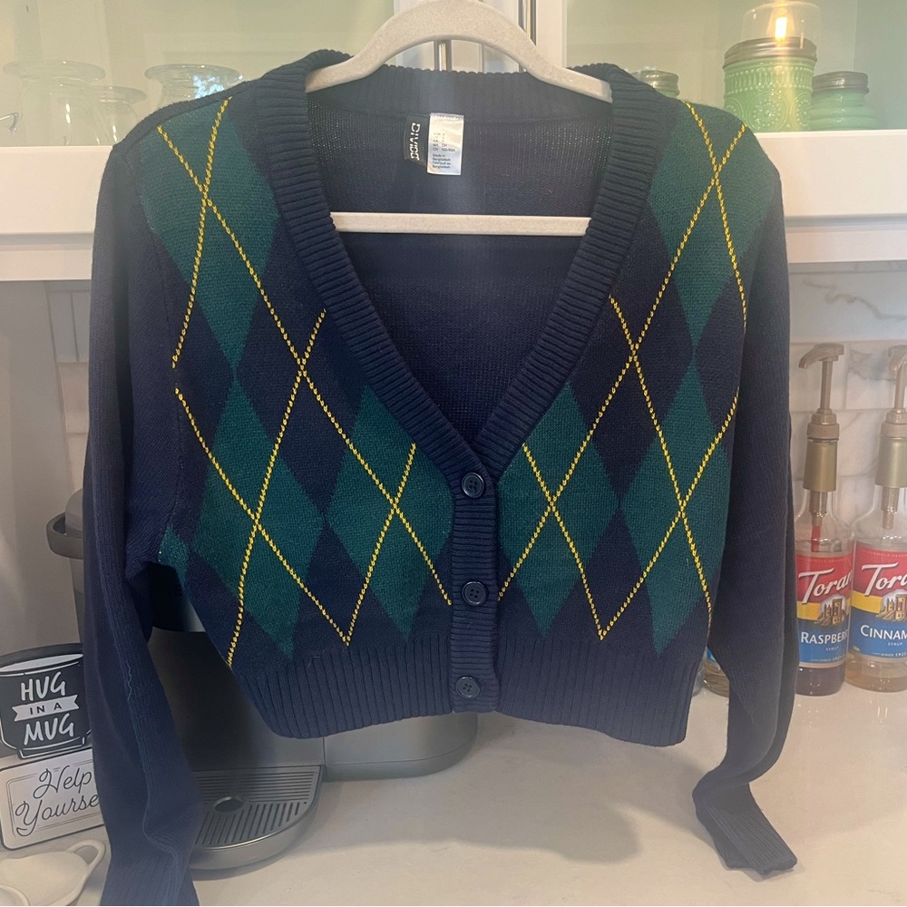 H&M Cropped Cardigan Sweater